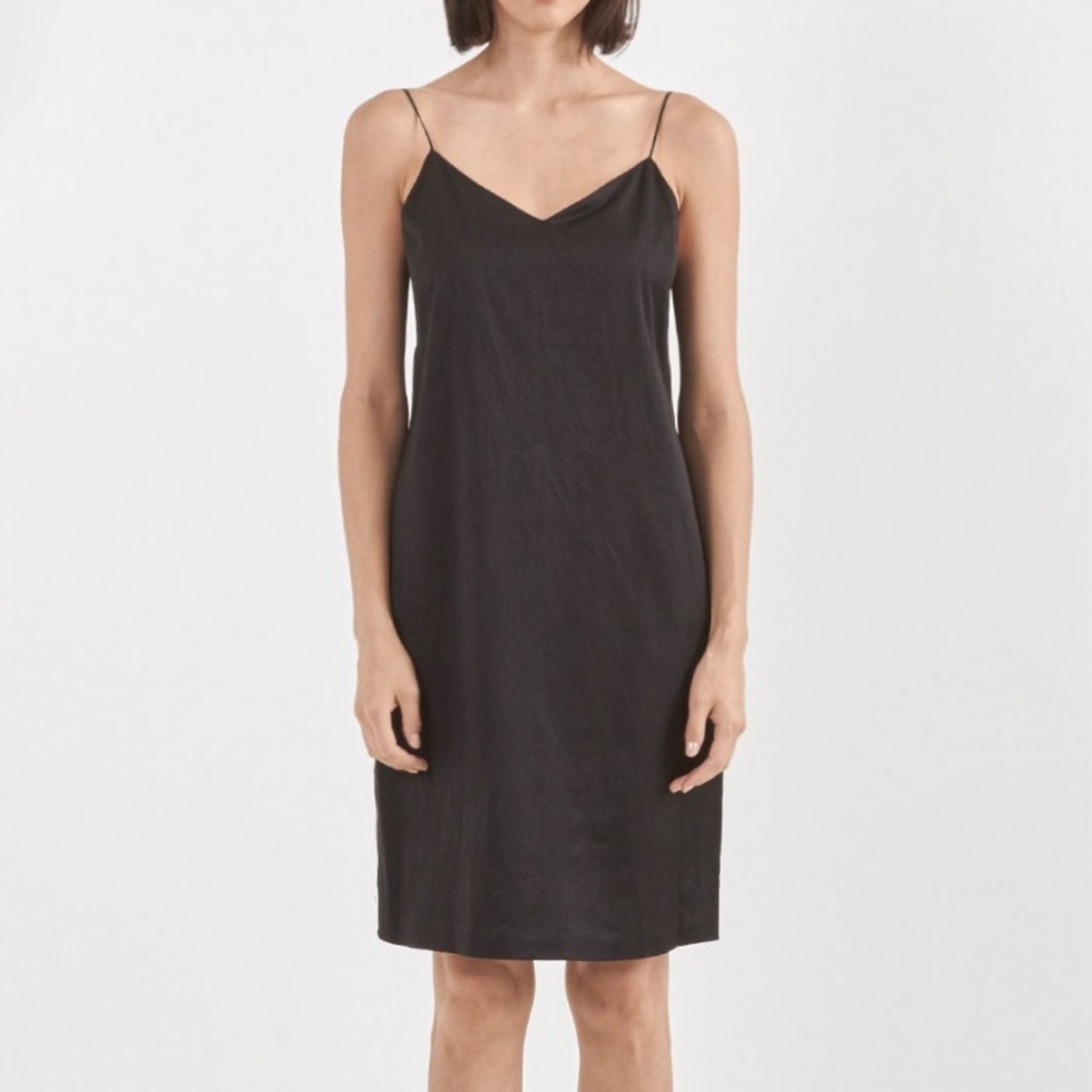 Rag & Bone Harris V-Neck Dress, Jet Black